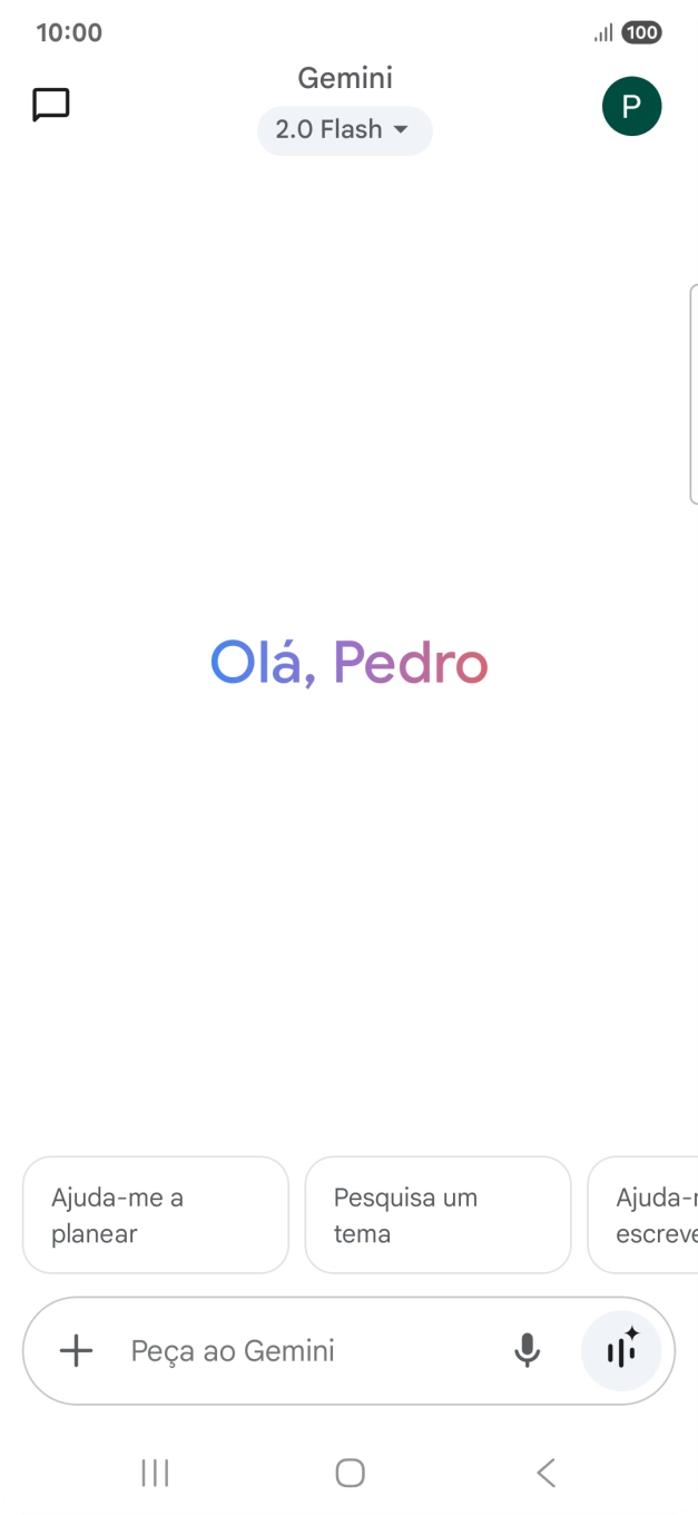 Prima o ícone de perfil.