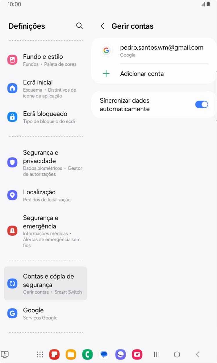 Prima a tecla de início para terminar e voltar ao ecrã inicial.