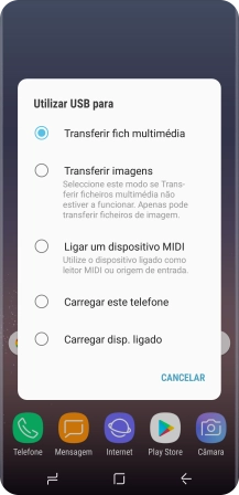 Prima Transferir fich multimédia para ativar a função.