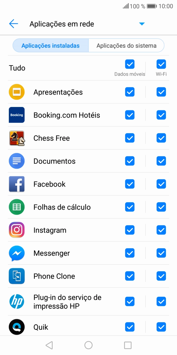 Prima o campo na coluna 