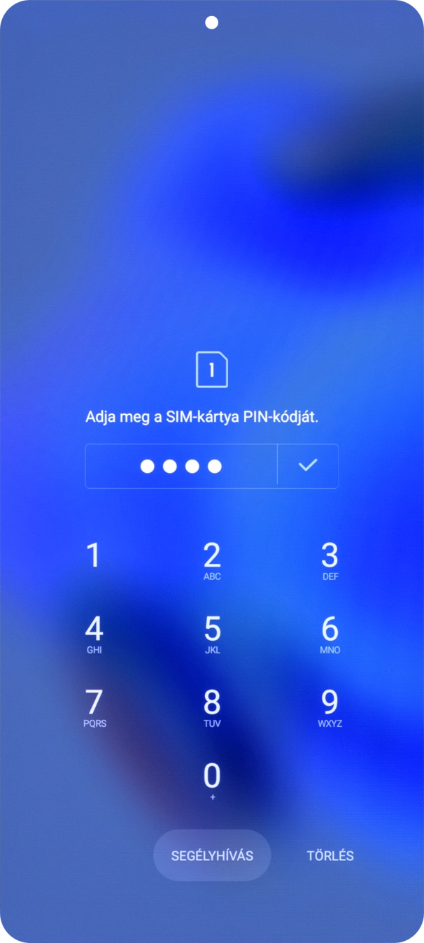 Amennyiben a telefon kéri, írd be a PIN-kódodat, és kattints a jóváhagyás ikonra.