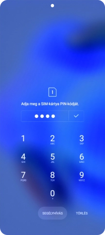 Amennyiben a telefon kéri, írd be a PIN-kódodat, és kattints a jóváhagyás ikonra.