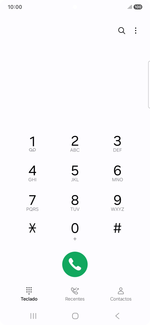 Prima o ícone de menu.