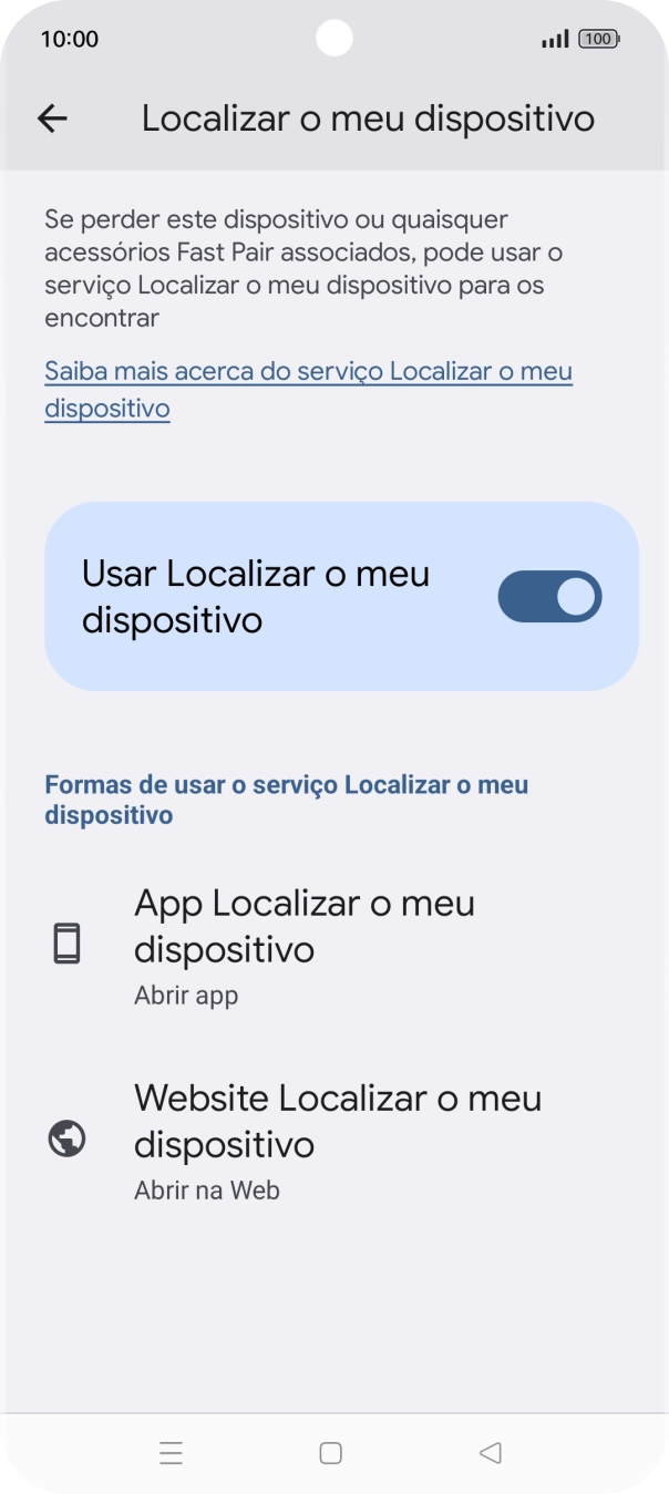 Prima a tecla de início para terminar e voltar ao ecrã inicial.