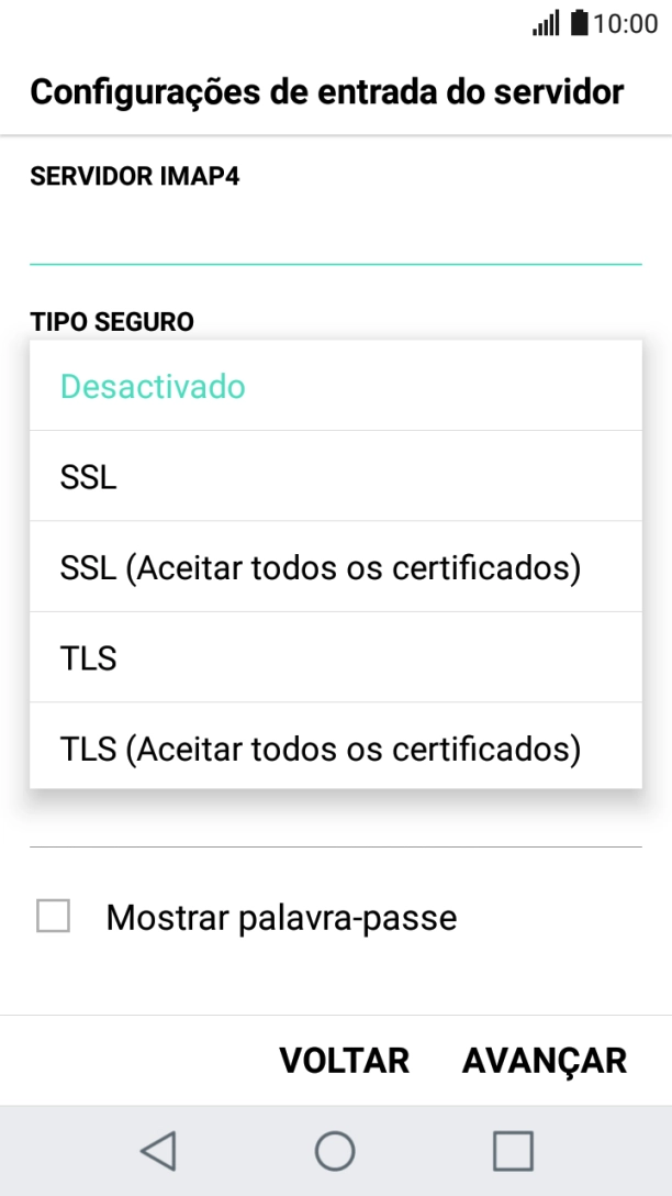 Prima Desactivado para desativar a função.