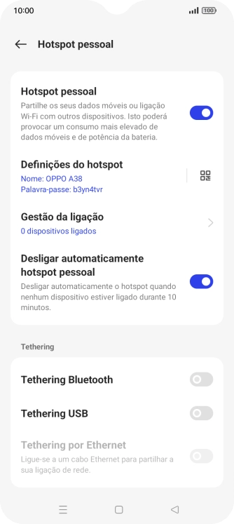 Prima a tecla de início para terminar e voltar ao ecrã inicial.