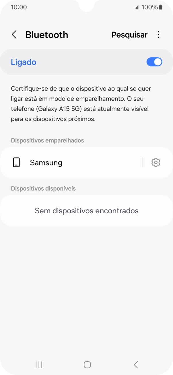 Prima a tecla de início para terminar e voltar ao ecrã inicial.