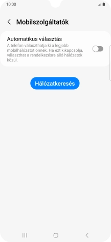 Kattints az „Automatikus választás” melletti csúszkára a funkció bekapcsolásához.