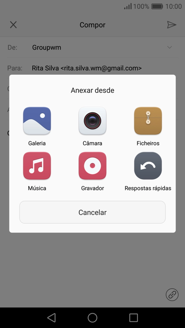 Prima Ficheiros e vá até ao ficheiro pretendido.