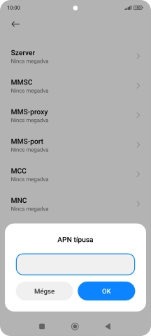Írd be azt, hogy default, és válaszd az OK lehetőséget.