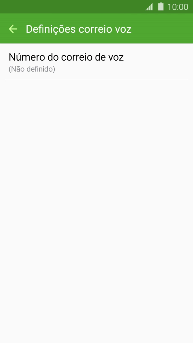 Prima Número do correio de voz.
