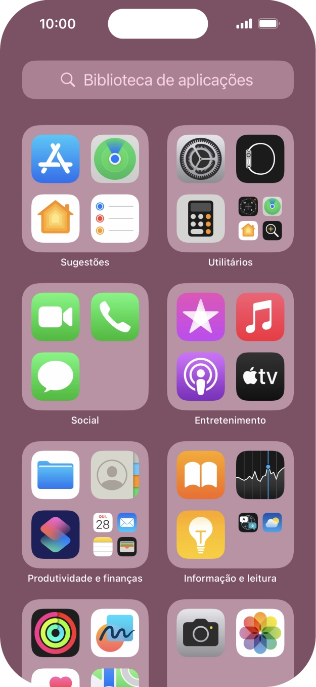 Prima a app pretendida.