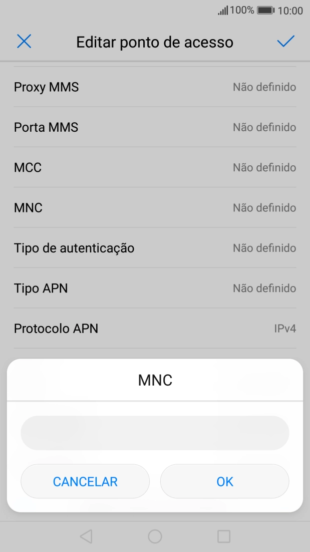 Introduza 01 e prima OK.