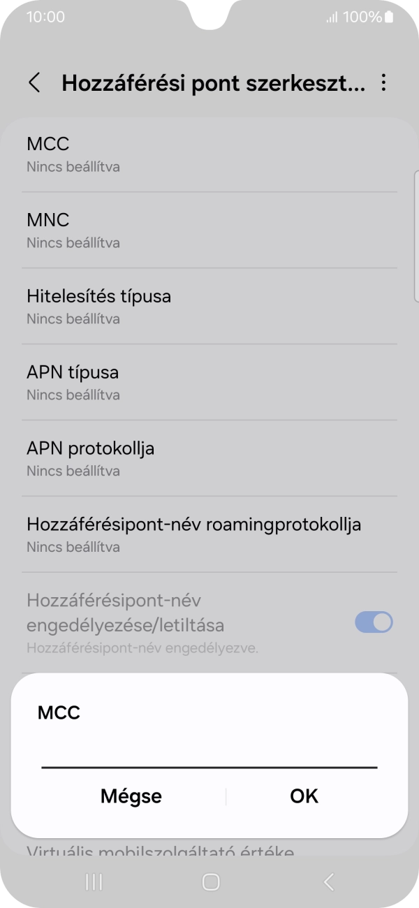 Írd be azt, hogy 216, és válaszd az OK lehetőséget.