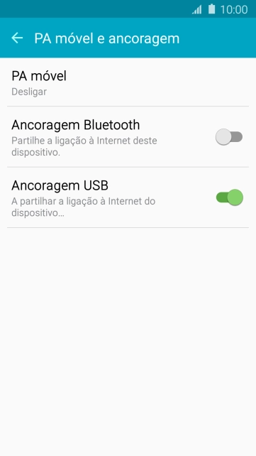 Prima a tecla de início para terminar e voltar ao ecrã inicial.