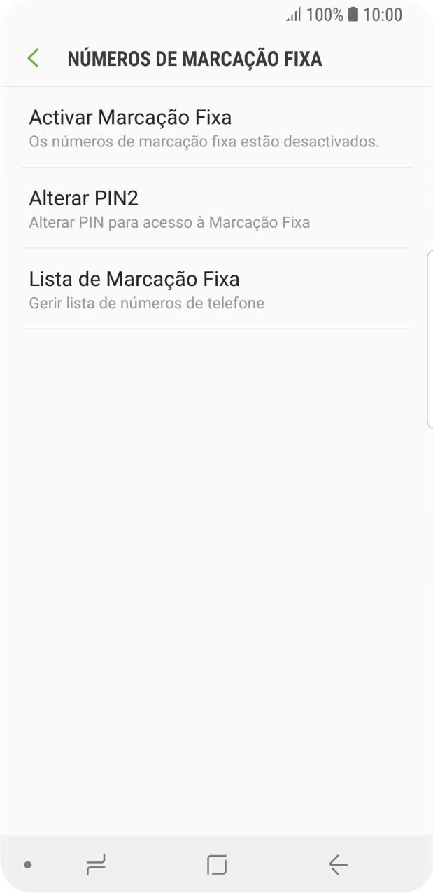 Prima Activar Marcação Fixa.