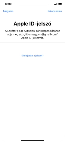 Válaszd a Kikapcsolás lehetőséget.