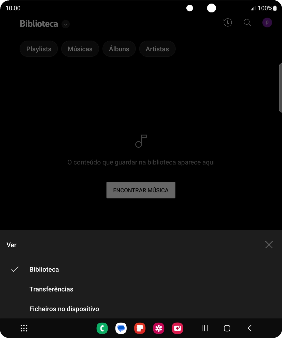 Prima a categoria pretendida e dirija-se ao ficheiro de música pretendido.