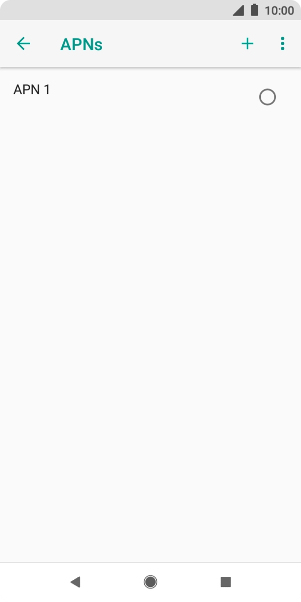 Prima o ícone de nova ligação de dados.