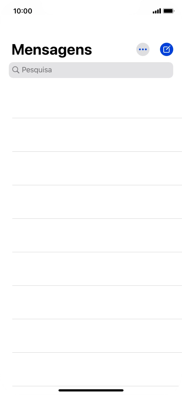 Prima o ícone de nova mensagem.