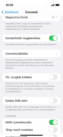 Húzd az ujjad felfelé a kijelző aljáról, hogy visszatérj a kezdőképernyőhöz.