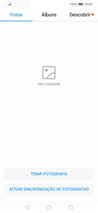 Prima Álbuns e vá até à pasta pretendida.