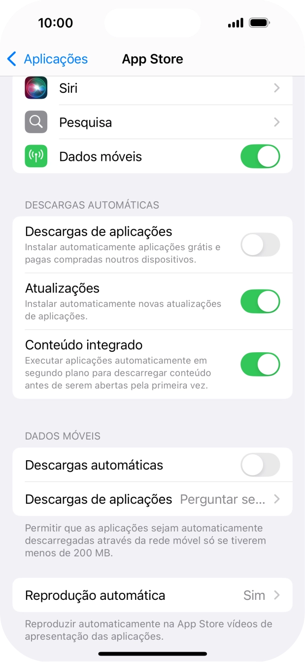 Para voltar ao ecrã inicial, deslize o dedo de baixo para cima a partir da base do ecrã.