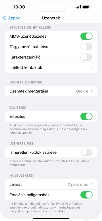 Húzd az ujjad felfelé a kijelző aljáról, hogy visszatérj a kezdőképernyőhöz.