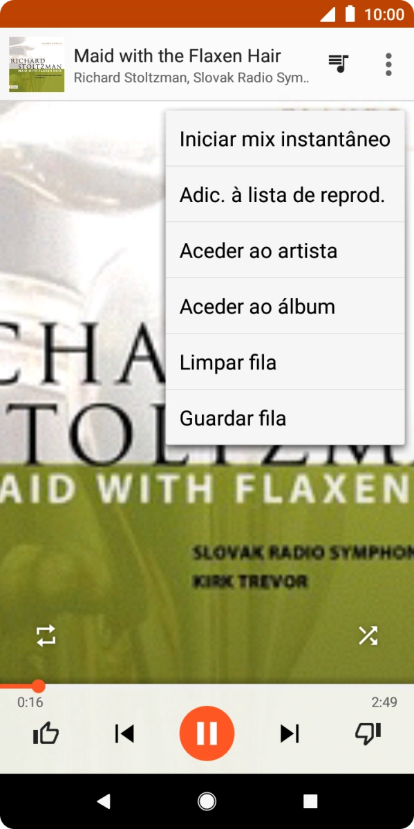 Prima Adic. à lista de reprod..