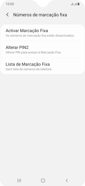 Prima Activar Marcação Fixa.