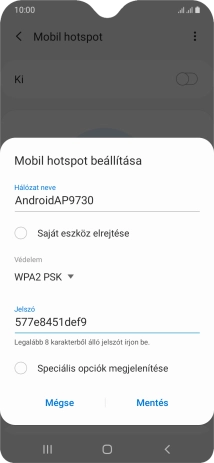 Válaszd a Mentés lehetőséget.