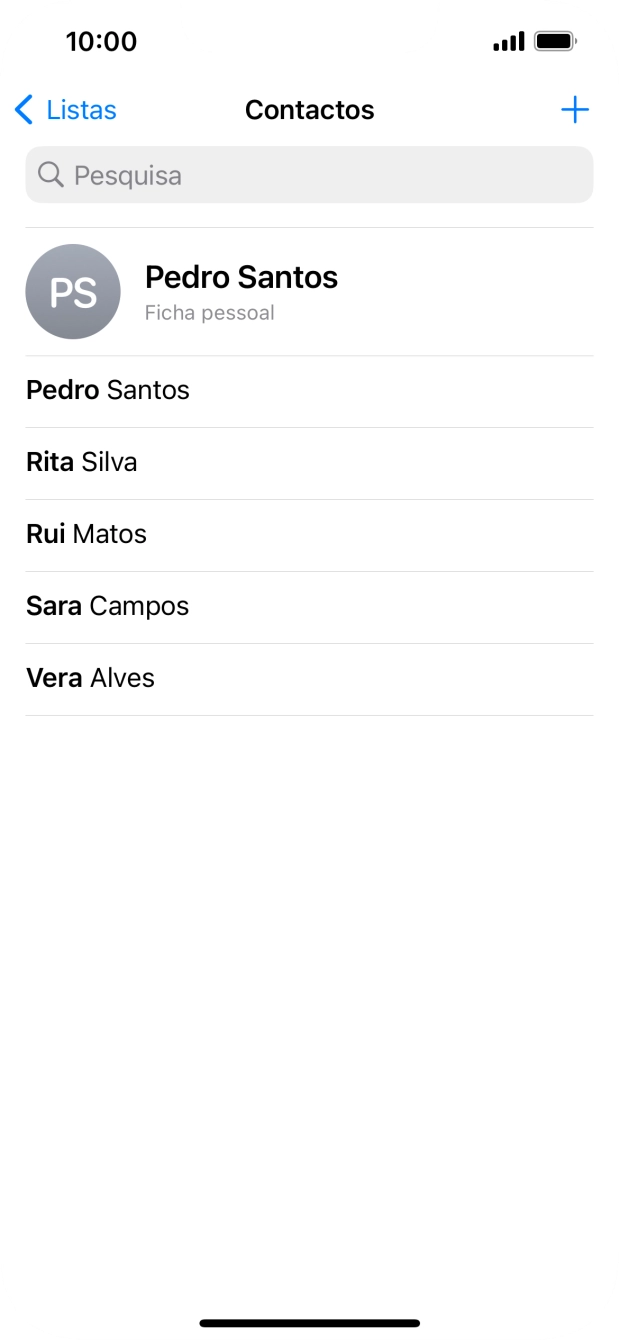 Prima Ficha pessoal.