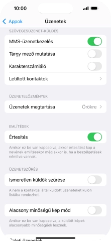 Húzd az ujjad felfelé a kijelző aljáról, hogy visszatérj a kezdőképernyőhöz.