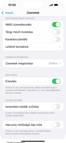Húzd az ujjad felfelé a kijelző aljáról, hogy visszatérj a kezdőképernyőhöz.