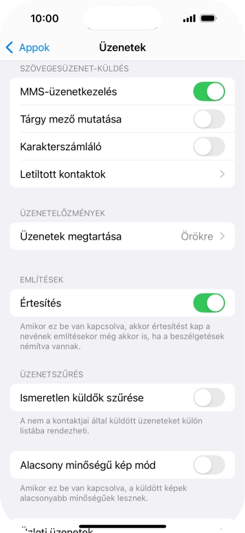 Húzd az ujjad felfelé a kijelző aljáról, hogy visszatérj a kezdőképernyőhöz.