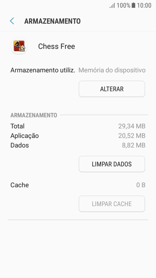 Prima a tecla de início para terminar e voltar ao ecrã inicial.
