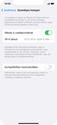 Húzd az ujjad felfelé a kijelző aljáról, hogy visszatérj a kezdőképernyőhöz.