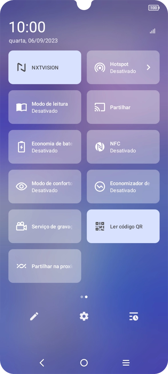 Prima Economia de bateria para ativar a função.
