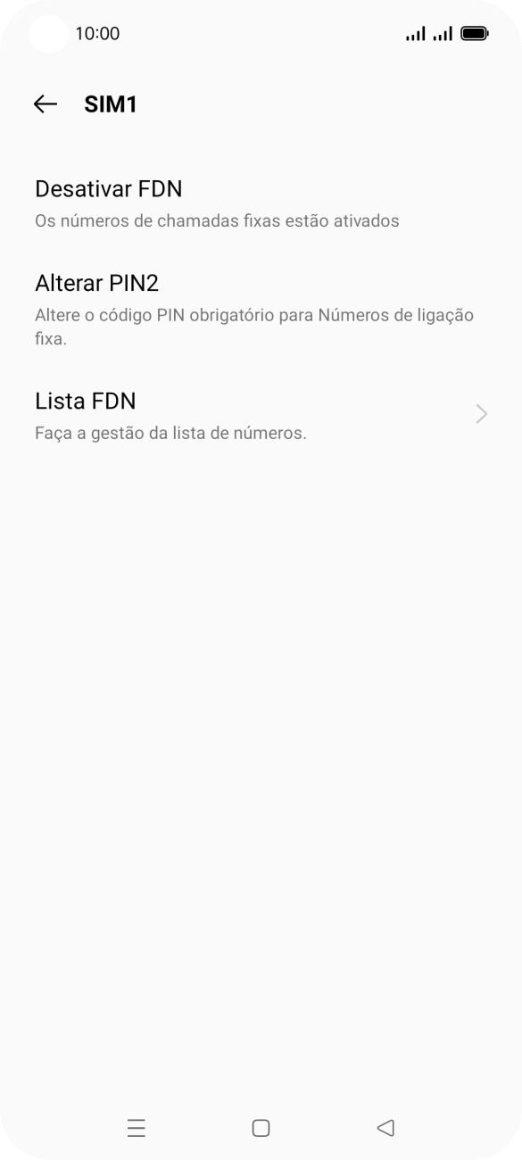 Prima Desativar FDN.