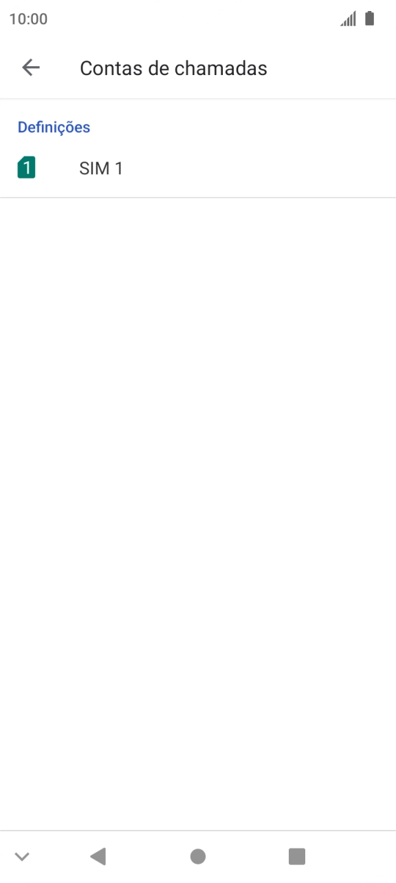 Prima o nome do cartão SIM.