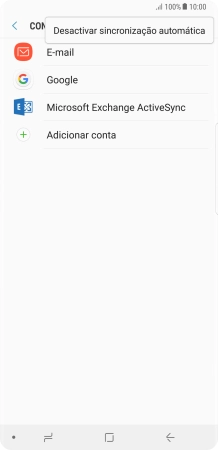 Prima Desactivar sincronização automática.