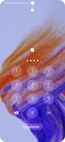 Amennyiben a telefon kéri, írd be a PIN-kódodat, és válaszd az OK lehetőséget.