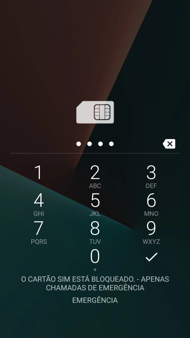 Se solicitado, deve introduzir o código PIN e premir o ícone para aceitar.
