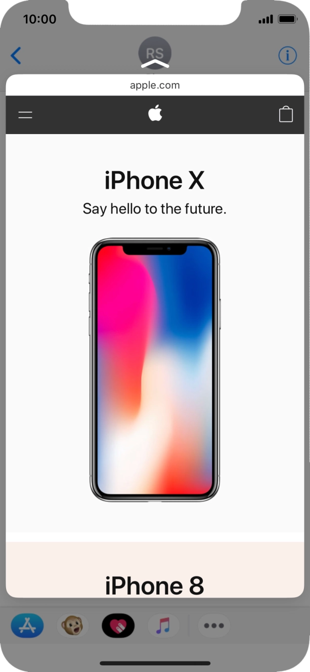 Prima firmemente o ecrã para ver uma secção do conteúdo pretendido.