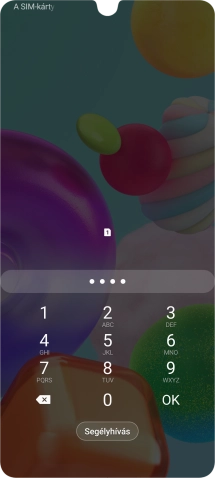 Amennyiben a telefon kéri, írd be a PIN-kódodat, és válaszd az OK lehetőséget.