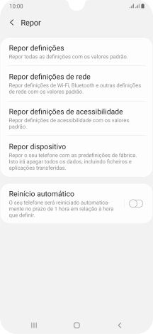 Prima Repor dispositivo.