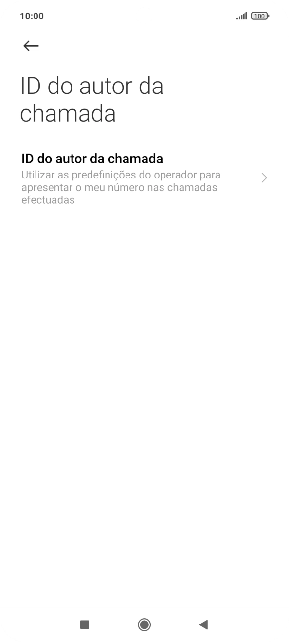 Prima ID do autor da chamada.