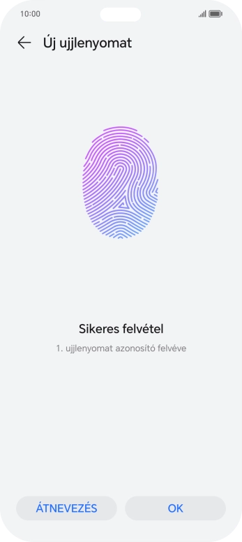 Válaszd az OK lehetőséget.