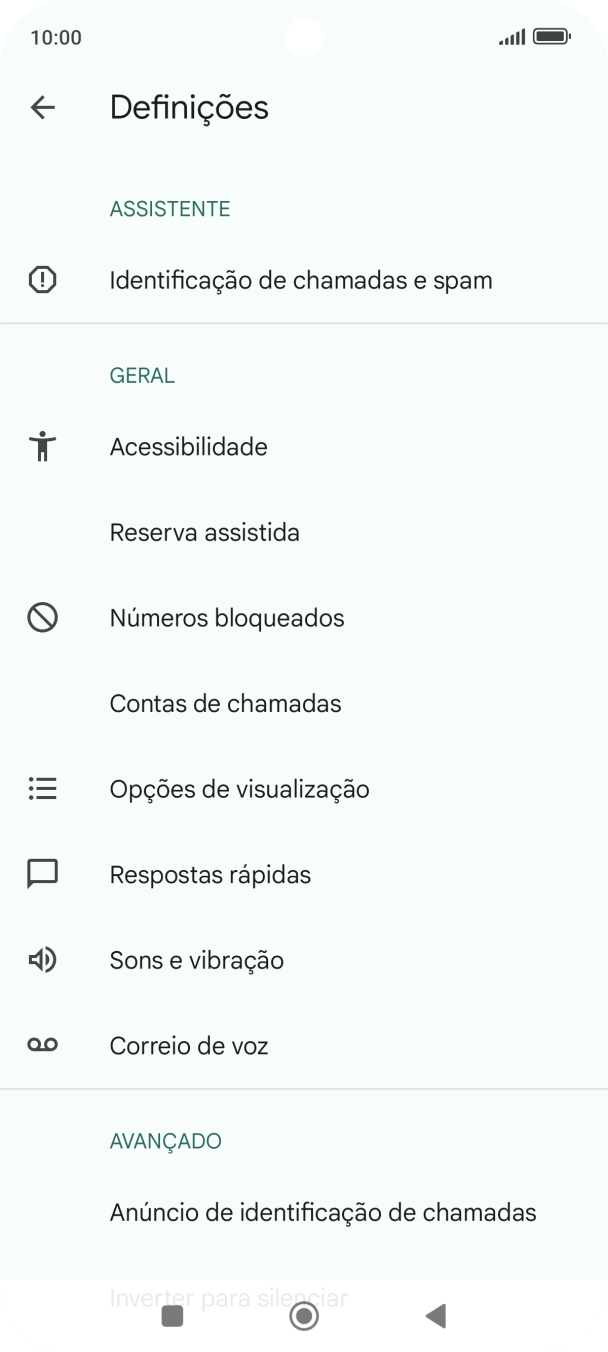Prima Contas de chamadas.