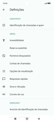 Prima Contas de chamadas.